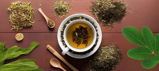 Natural female health support with herbal remedies